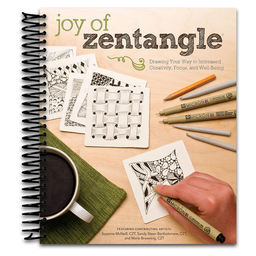 Joy of Zentangle: Drawing Your Way to Increased Creativity, Focus, and Well-Being (Design Originals) Instructions for 101 Tangle Patterns from CZTs Suzanne McNeill, Sandy Steen Bartholomew, and Others   (Spiral bound)
