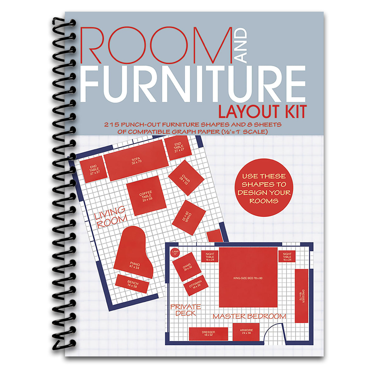Room and Furniture Layout Kit (Spiral bound) Happy Coil spiral bound book