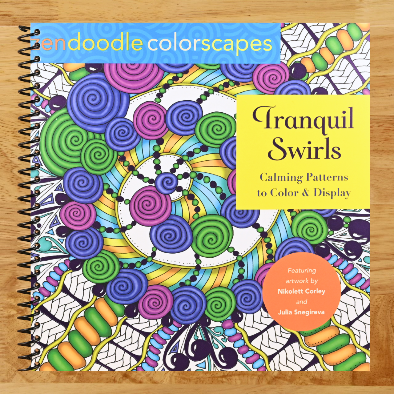 Zendoodle Colorscapes: Tranquil Swirls: Calming Patterns to Color and Display   (Spiral bound)