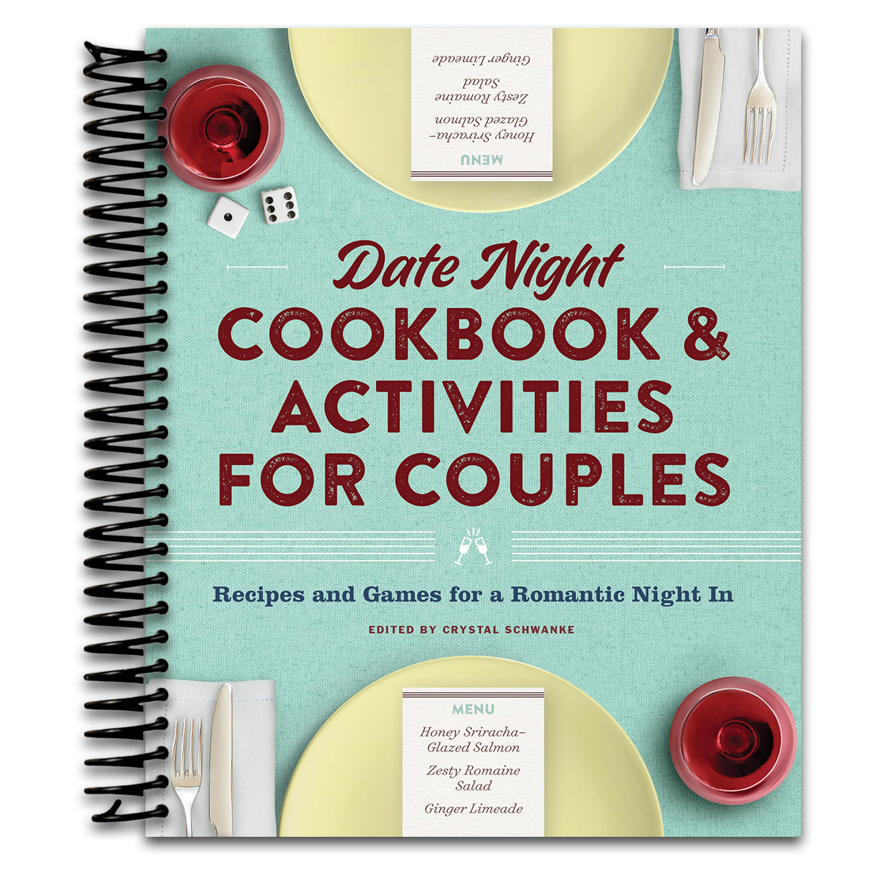 Date Night Cookbook and Activities for Couples: Recipes and Games for a Romantic Night In   (Spiral bound)