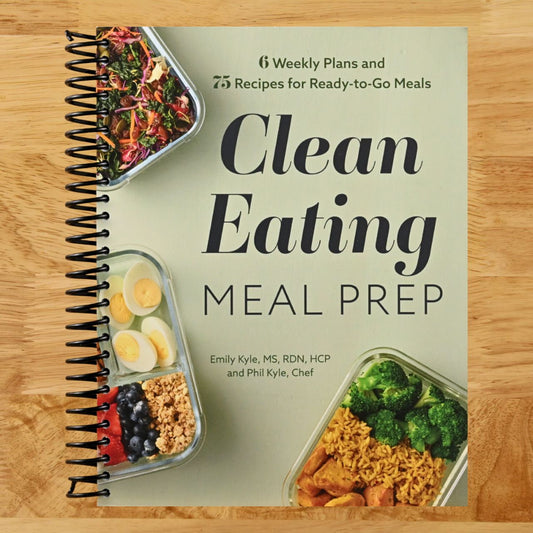 Clean Eating Meal Prep: 6 Weekly Plans and 75 Recipes for Ready-to-Go Meals (Spiral bound) Happy Coil spiral bound book