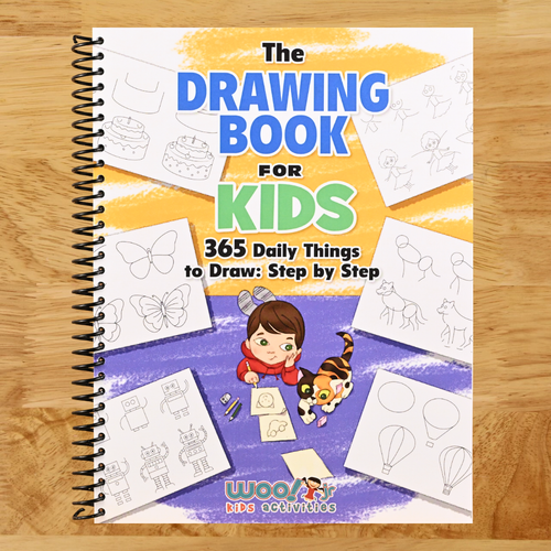 The Drawing Book for Kids: 365 Daily Things to Draw, Step by Step (Woo! Jr. Kids Activities Books)