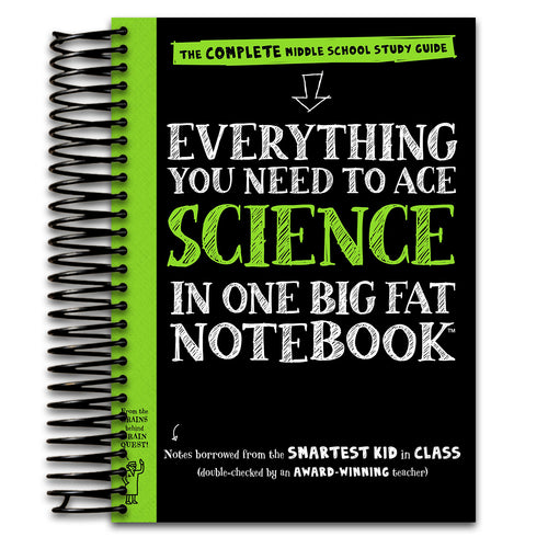 Everything You Need to Ace Science in One Big Fat Notebook: The Complete Middle School Study Guide (Spiral bound) Happy Coil spiral bound book