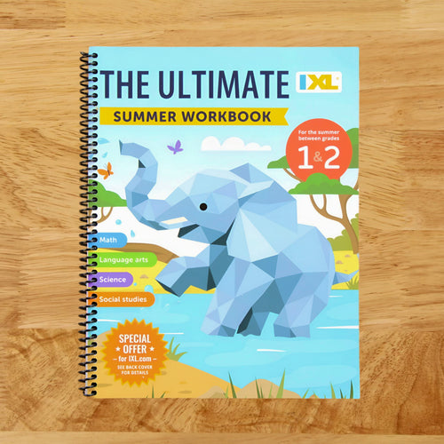 IXL Ultimate Summer 1st to 2nd Grade Workbook, Math, Reading Comprehension, Language Arts, Geography, Science, Social Studies, and Writing Practice for Kids (IXL Ultimate Summer Workbooks)