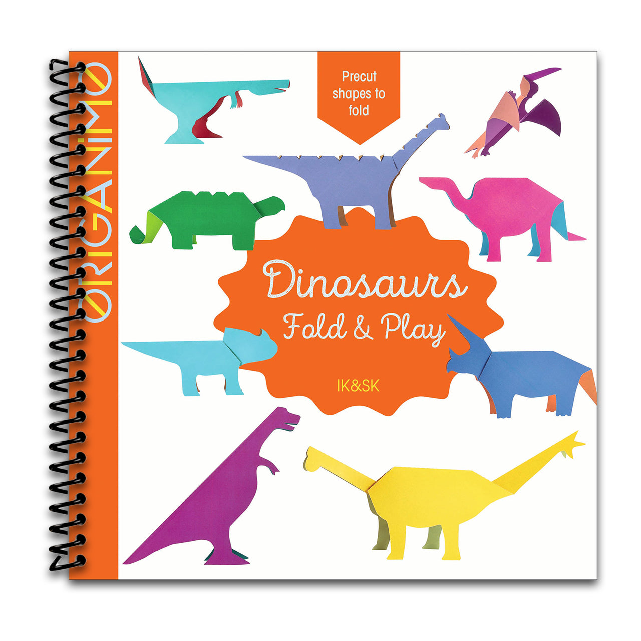 Dinosaurs: Fold & Play (Origanimo, 4) (Spiral bound) Happy Coil spiral bound book