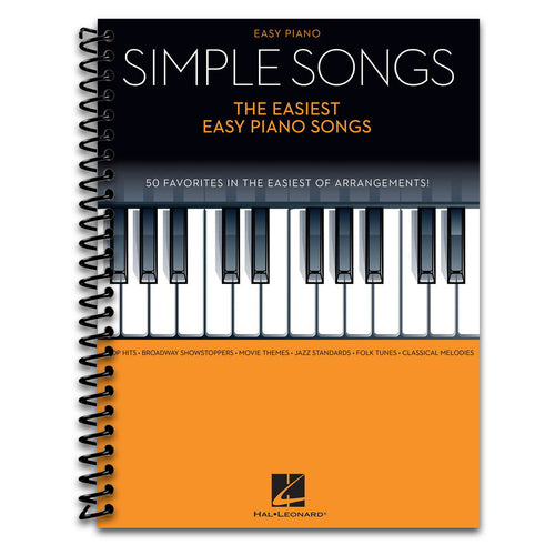 Simple Songs - The Easiest Easy Piano Songs   (Spiral bound)