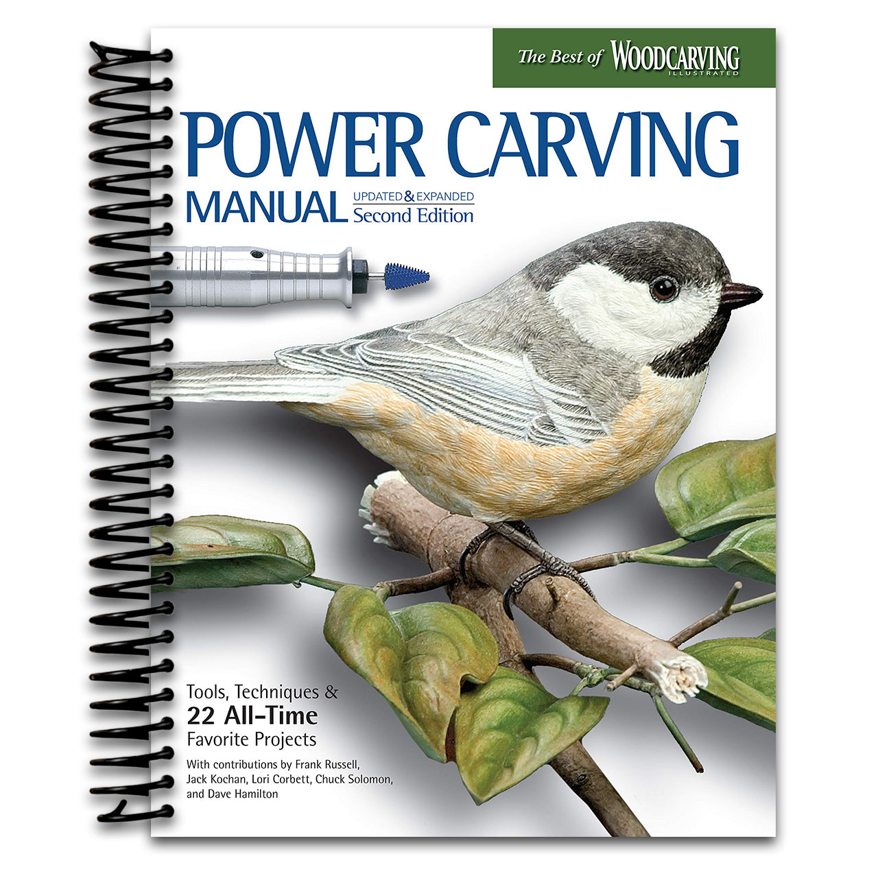 Power Carving Manual, Second Edition: Tools, Techniques, and 22 All-Time Favorite Projects (Fox Chapel Publishing) Step-by-Step Projects and Photos, Buyer's Guide, Expert Information, and Inspiration (Spiral bound) Happy Coil spiral bound book