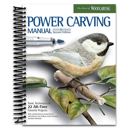 Power Carving Manual, Second Edition: Tools, Techniques, and 22 All-Time Favorite Projects (Fox Chapel Publishing) Step-by-Step Projects and Photos, Buyer's Guide, Expert Information, and Inspiration (Spiral bound) Happy Coil spiral bound book