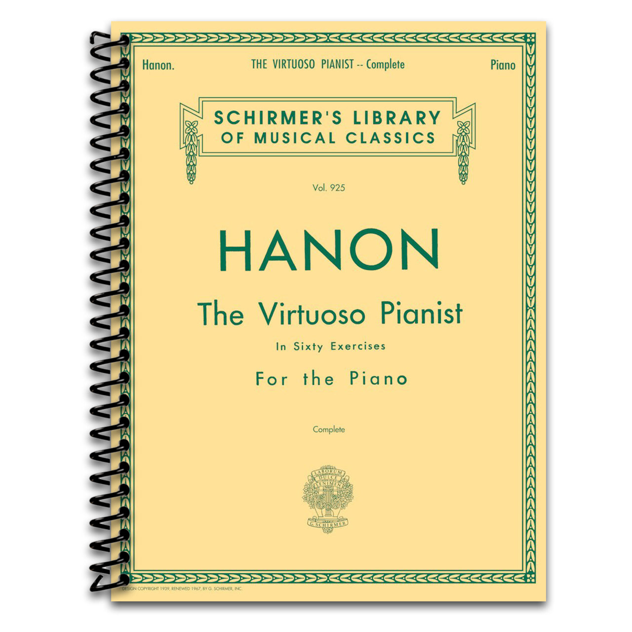 The Virtuoso Pianist in Sixty Exercises for the Piano   (Spiral bound)