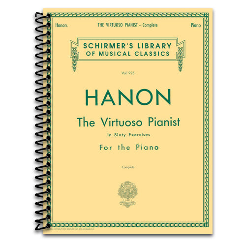 The Virtuoso Pianist in Sixty Exercises for the Piano   (Spiral bound)