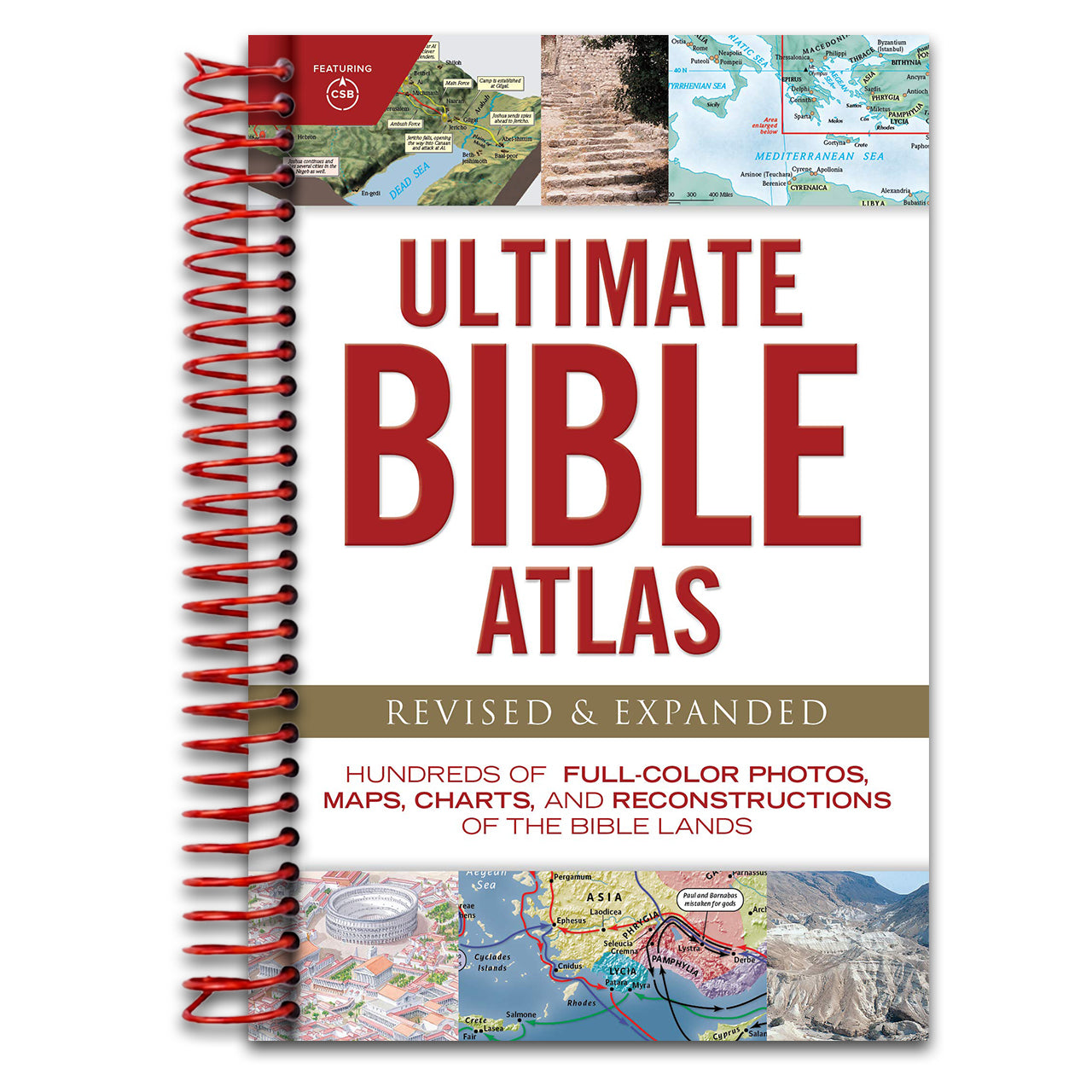 Ultimate Bible Atlas: Hundreds of Full-Color Photos, Maps, Charts, and Reconstructions of the Bible Lands (Ultimate Guide) (Spiral bound) Happy Coil spiral bound book