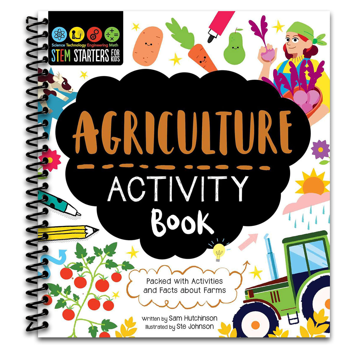 STEM Starters for Kids Agriculture Activity Book: Packed with Activities and Facts about Farms (Spiral bound) Happy Coil spiral bound book