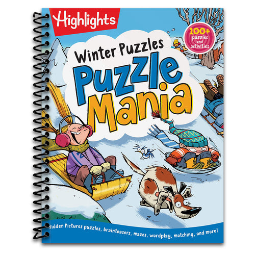 Winter Puzzles: Over 100 Snowy Puzzles, Brainteasers, Mazes, Matching Games and Winter-Themed Crafts for Kids   (Spiral bound)