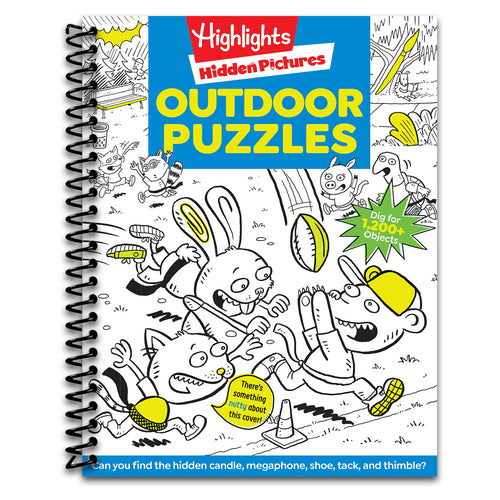 Outdoor Puzzles: Outdoor Activity Book Featuring Forests, Parks and More, Camping Game and Puzzle Book for Kids Ages 6-12 (Highlights Hidden Pictures)   (Spiral bound)