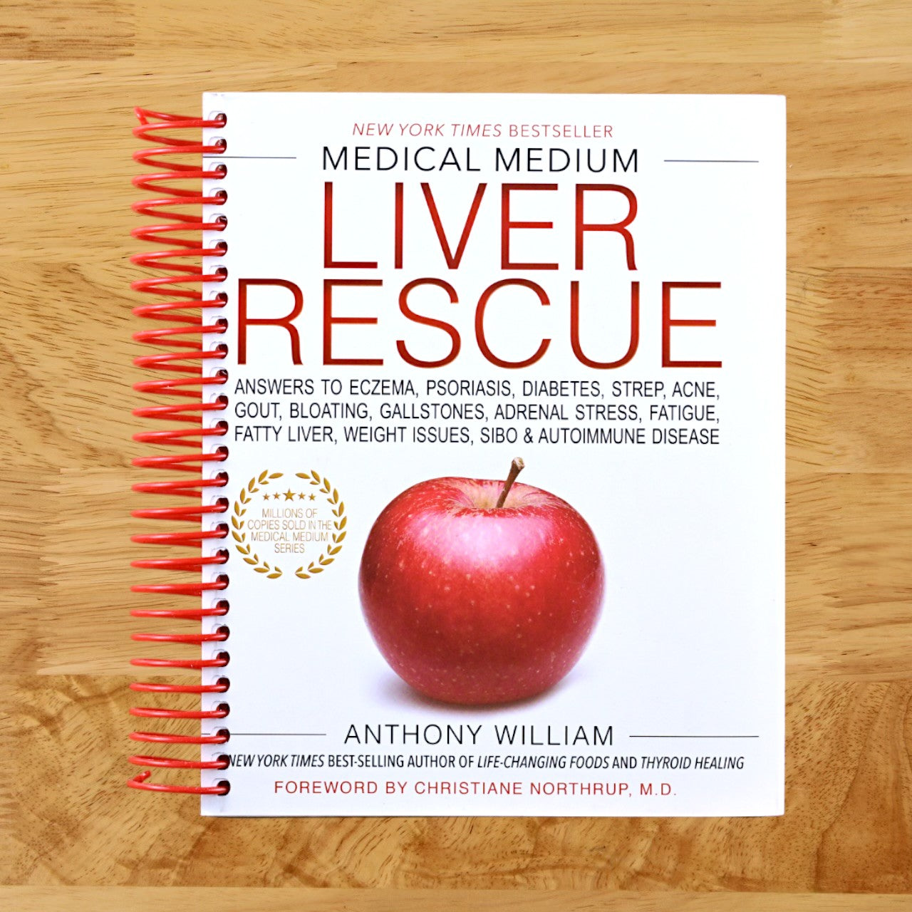 Medical Medium Liver Rescue: Answers to Eczema, Psoriasis, Diabetes, Strep, Acne, Gout, Bloating, Gallstones, Adrenal Stress, Fatigue, Fatty Liver, Weight Issues, SIBO & Autoimmune Disease (Spiral bound) Happy Coil spiral bound book