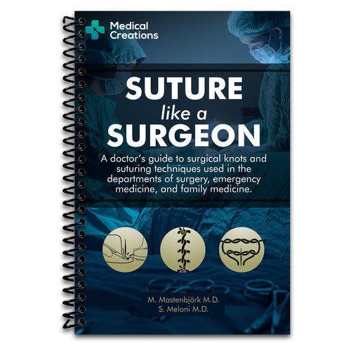 Suture like a Surgeon: A Doctor’s Guide to Surgical Knots and Suturing Techniques used in the Departments of Surgery, Emergency Medicine, and Family Medicine (Spiral bound) Happy Coil spiral bound book