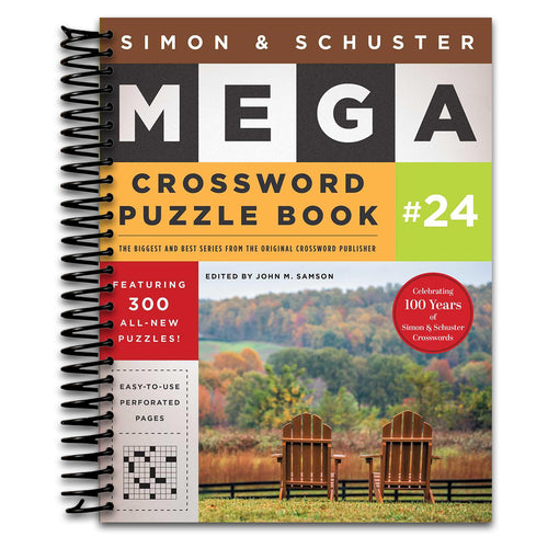 Simon & Schuster Mega Crossword Puzzle Book #24   (Spiral bound)