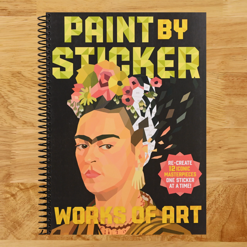 Paint by Sticker (Official): Works of Art: Re-create 12 Iconic Masterpieces One Sticker at a Time!   (Spiral bound)