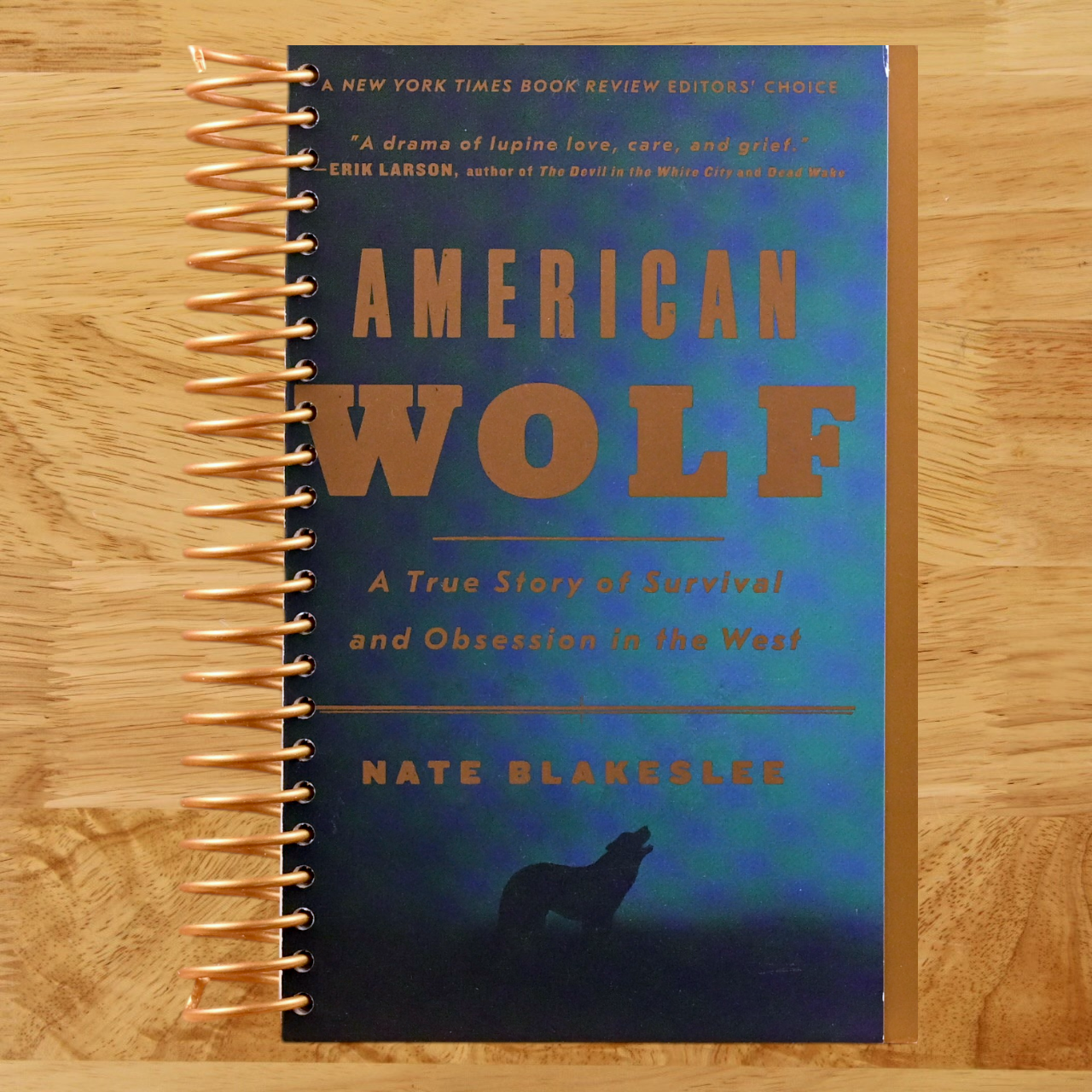 American Wolf: A True Story of Survival and Obsession in the West (Spiral bound) Happy Coil spiral bound book