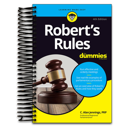 Robert's Rules For Dummies (Spiral bound) Happy Coil spiral bound book