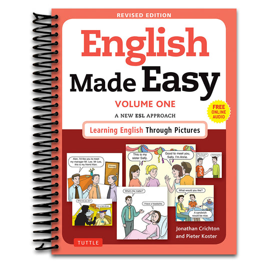 English Made Easy Volume One: A New ESL Approach: Learning English Through Pictures (Free Online Audio)  (Spiral bound)
