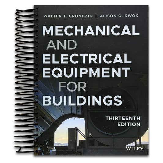 Mechanical and Electrical Equipment for Buildings (Spiral bound) Happy Coil spiral bound book