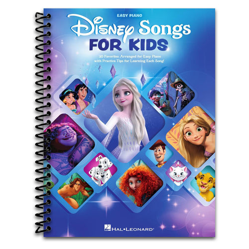 Disney Songs for Kids | Easy Piano Sheet Music Book for Beginners and Young Learners | 20 Beloved Disney Movie Songs with Practice Tips | Fun Piano Songbook for Children, Students, and Music Teachers   (Spiral bound)