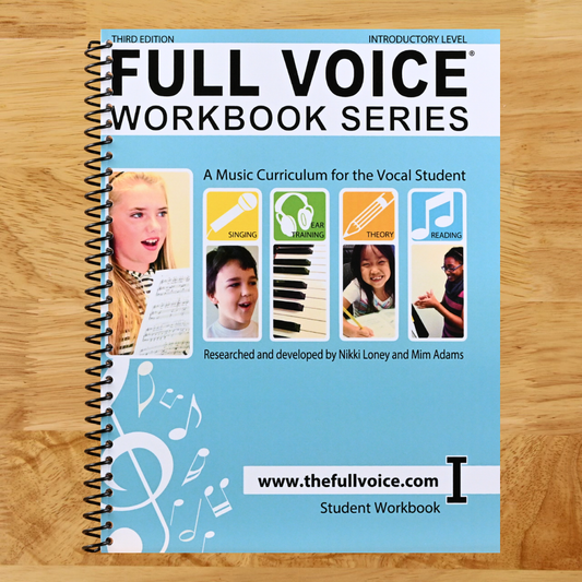 FULL VOICE Workbook - Introductory Level (Spiral bound) Happy Coil spiral bound book