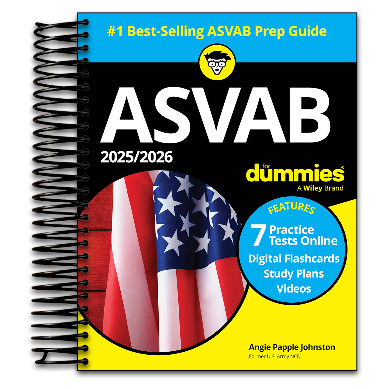 2025/2026 ASVAB For Dummies: Book + 7 Practice Tests, Flashcards, and Videos Online (Spiral bound) Happy Coil spiral bound book