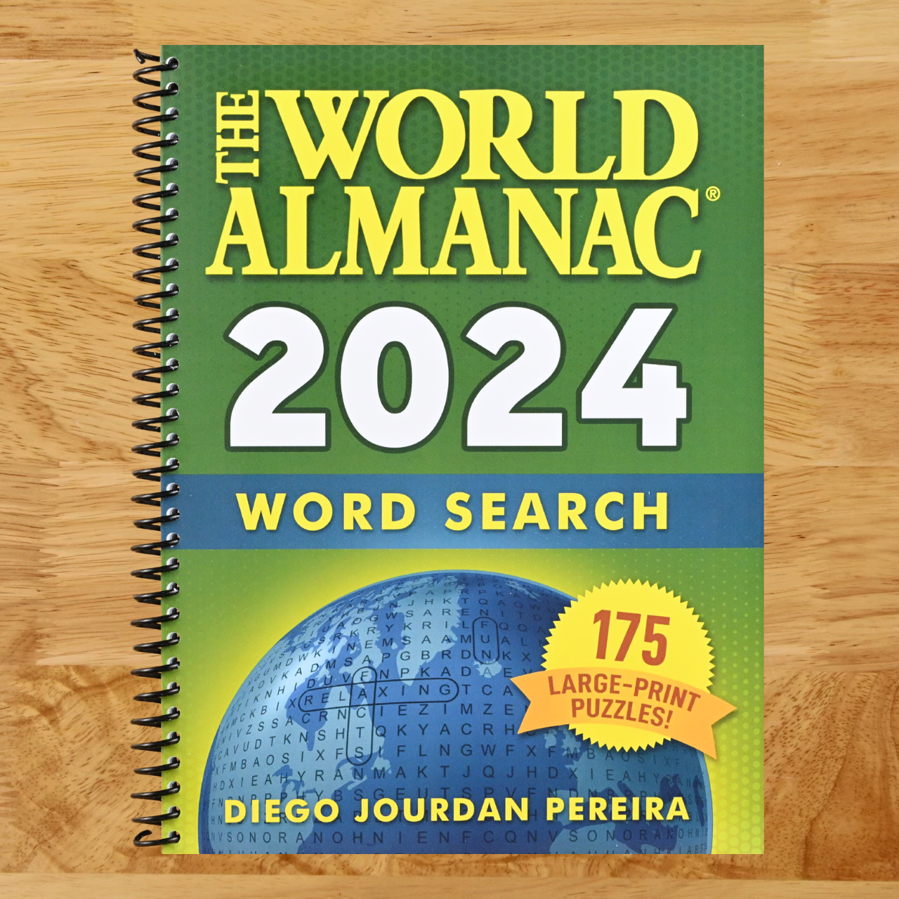 World Almanac 2024 Word Search: 175 Large-Print Puzzles!   (Spiral bound)