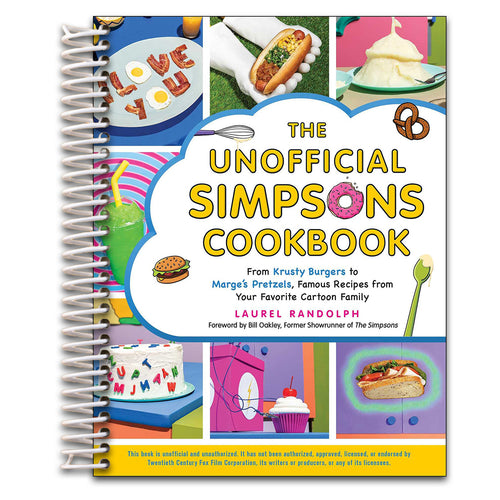 The Unofficial Simpsons Cookbook: From Krusty Burgers to Marge's Pretzels, Famous Recipes from Your Favorite Cartoon Family (Unofficial Cookbook Gift Series)   (Spiral bound)