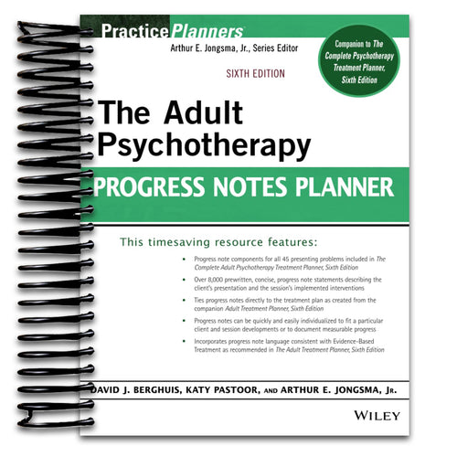 The Adult Psychotherapy Progress Notes Planner (PracticePlanners) (Spiral bound) Happy Coil spiral bound book