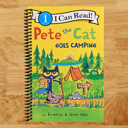Pete the Cat Goes Camping: A Fun Nature Story for Children (Ages 4-8) (I Can Read Level 1) (Spiral bound) Happy Coil spiral bound book