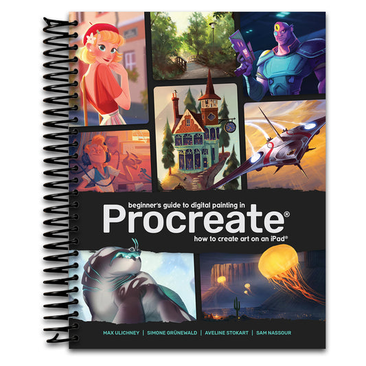 Beginner's Guide to Digital Painting in Procreate: How to Create Art on an iPad® (Spiral bound) Happy Coil spiral bound book