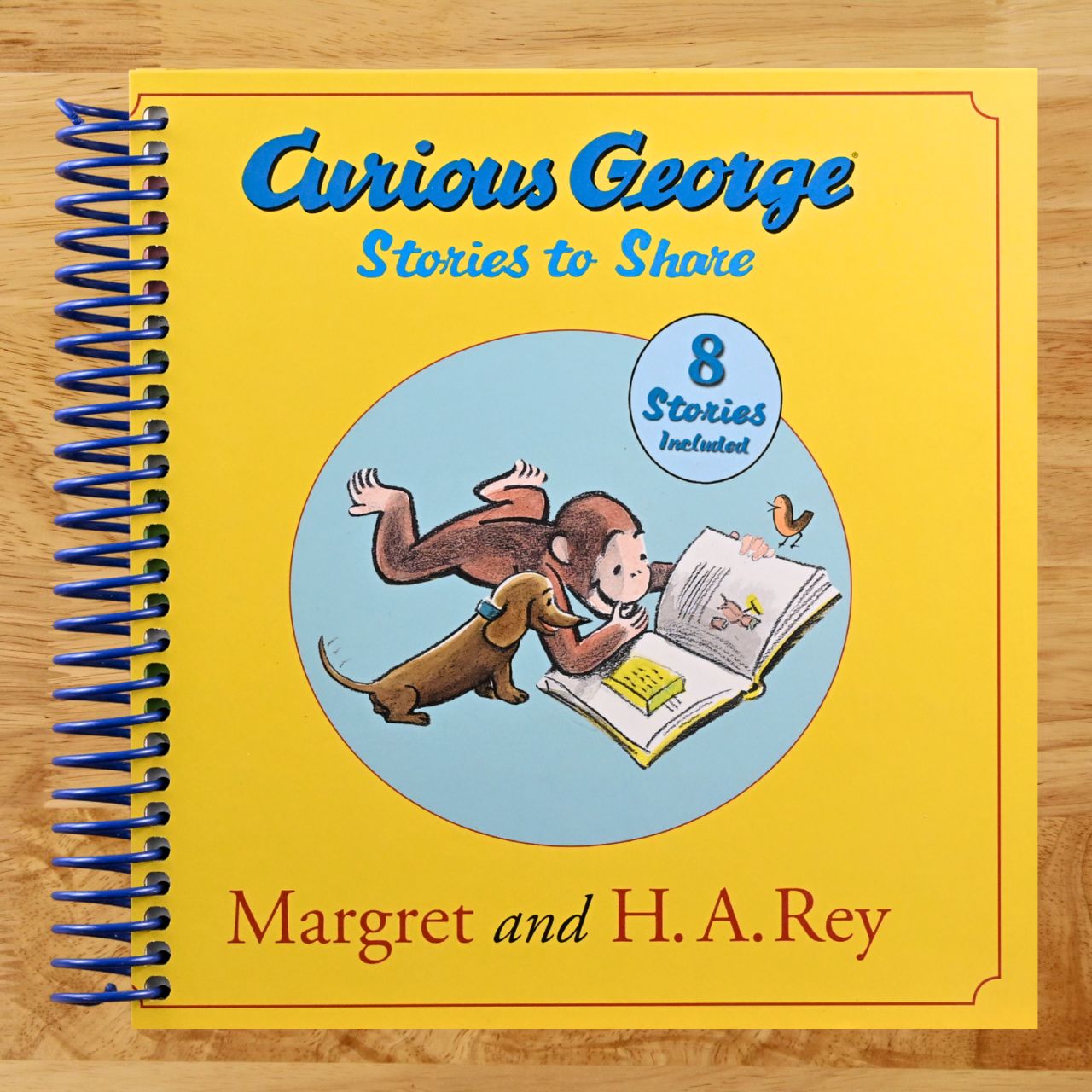 Curious George Stories to Share: A Fun Treasury of Curious George Adventures to Read Together at Home or School (Spiral bound) Happy Coil spiral bound book