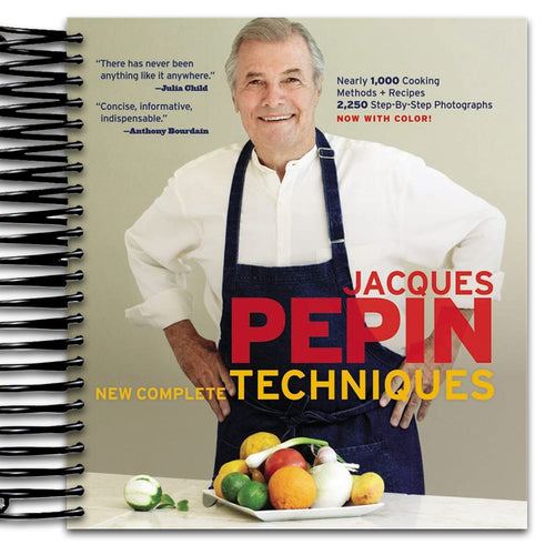 Jacques Pépin New Complete Techniques (Spiral bound) Happy Coil spiral bound book