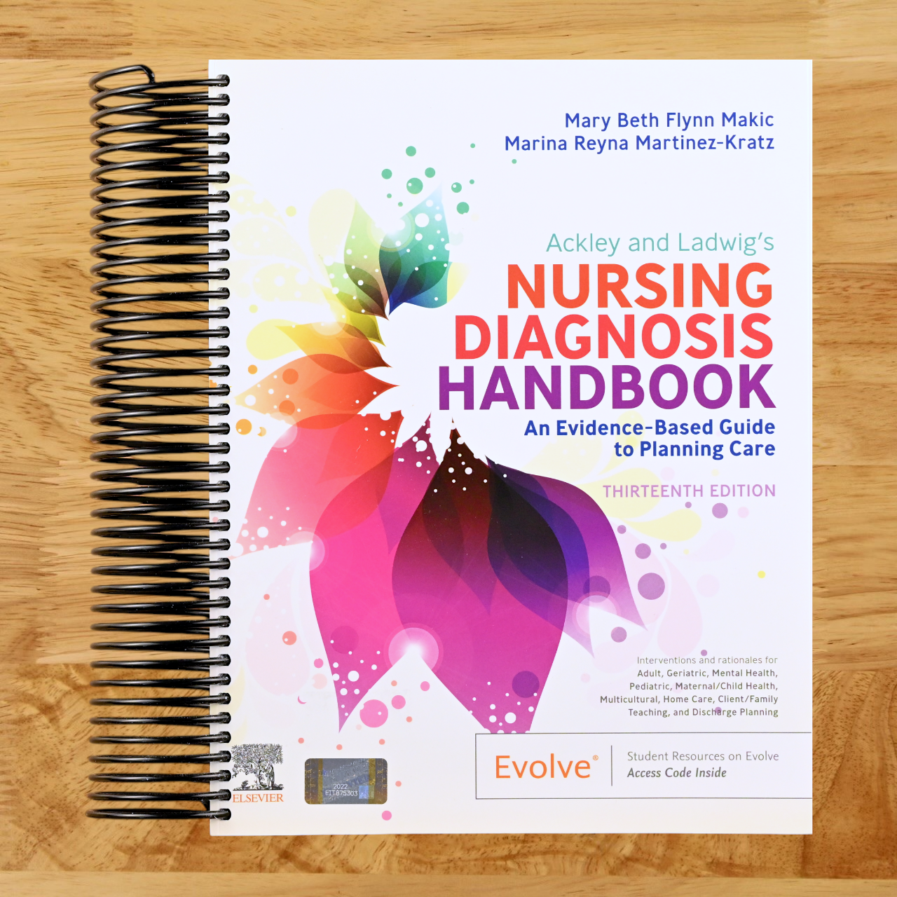 Ackley and Ladwig’s Nursing Diagnosis Handbook: An Evidence-Based Guide to Planning Care (Spiral bound) Happy Coil spiral bound book