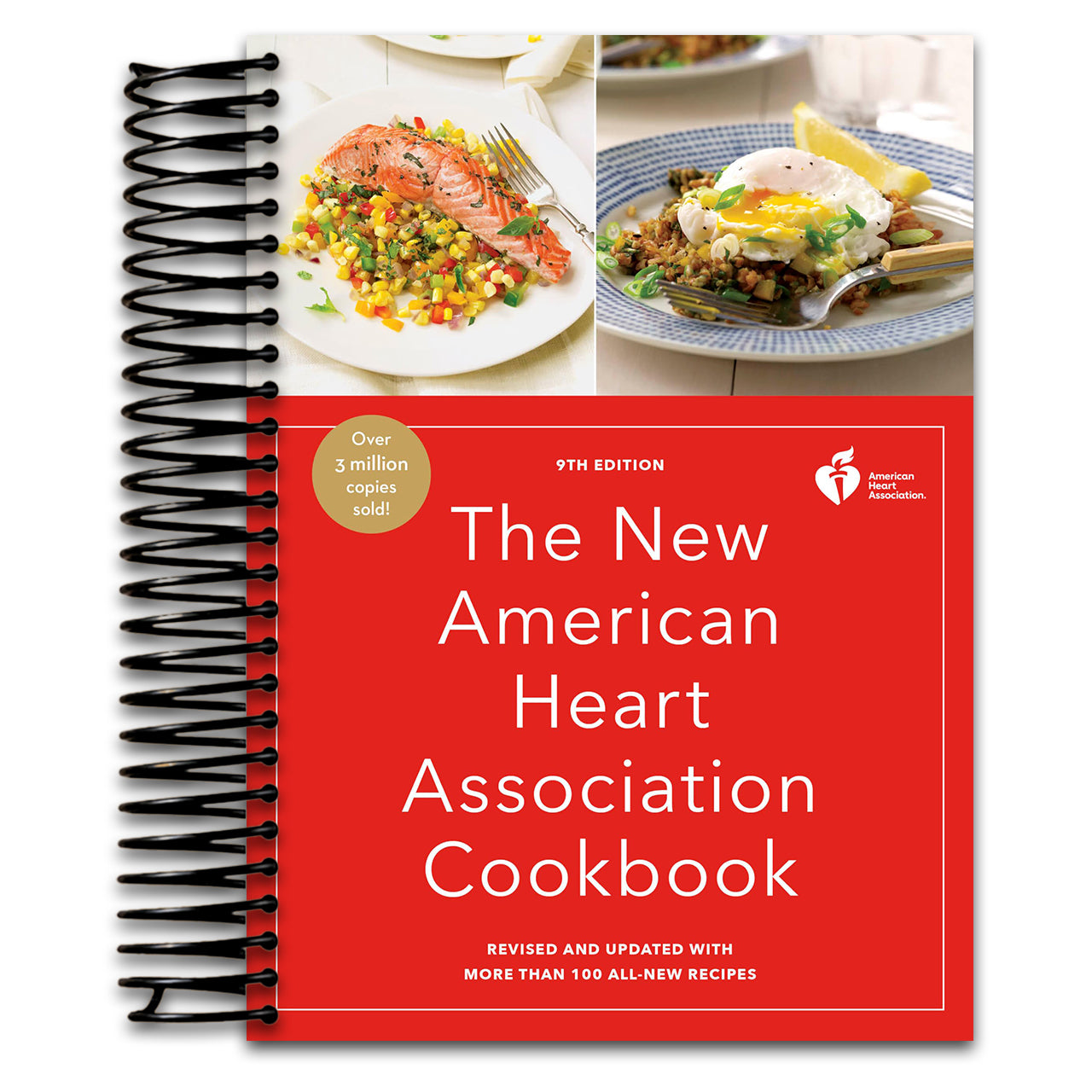 The New American Heart Association Cookbook, 9th Edition: Revised and Updated with More Than 100 All-New Recipes   (Spiral bound)
