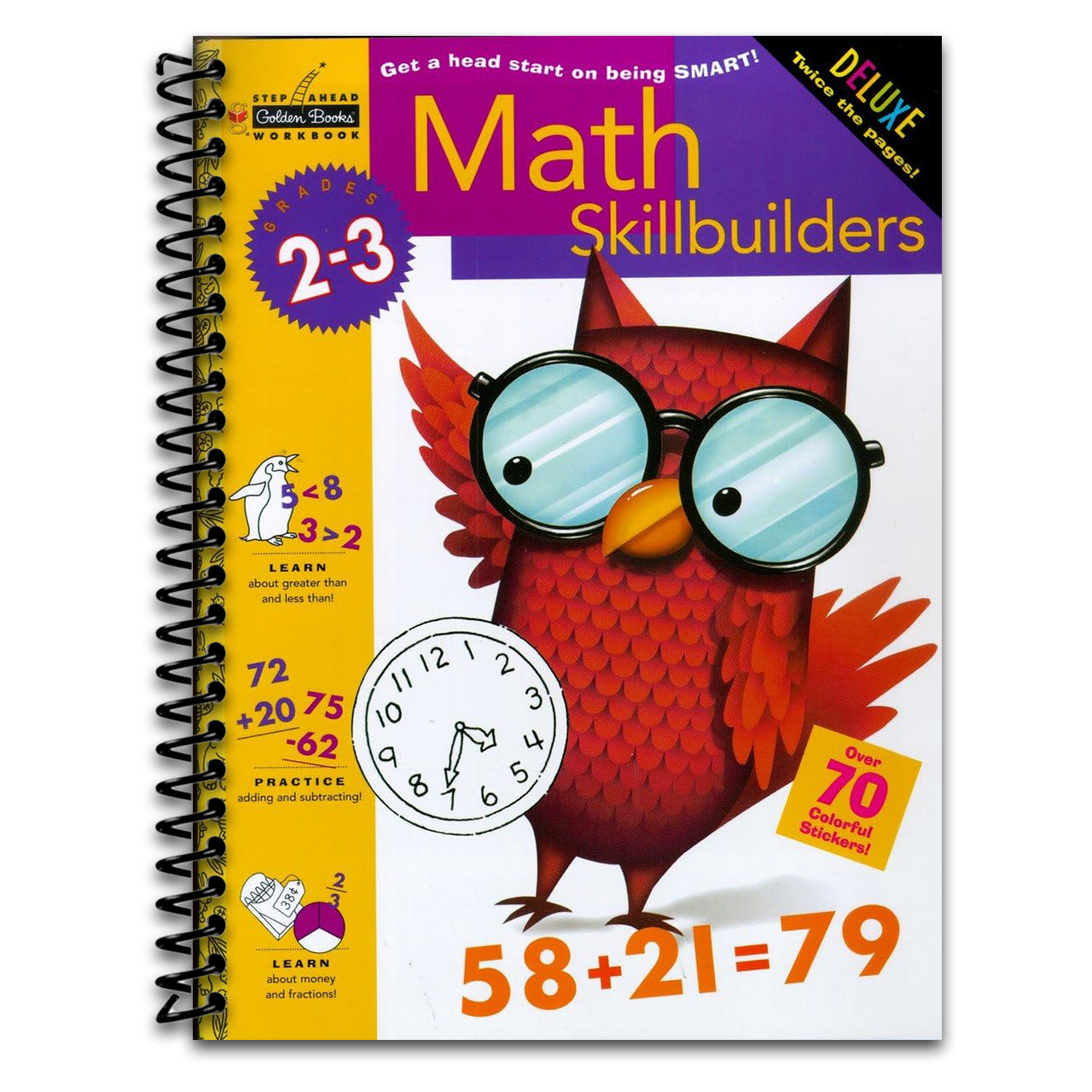 Math Skillbuilders (Grades 2 - 3) (Step Ahead) (Spiral bound) Happy Coil spiral bound book