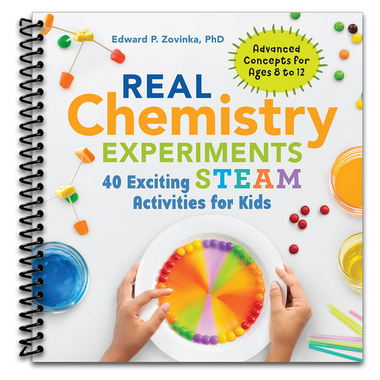 Real Chemistry Experiments: 40 Exciting STEAM Activities for Kids (Real Science)   (Spiral bound)