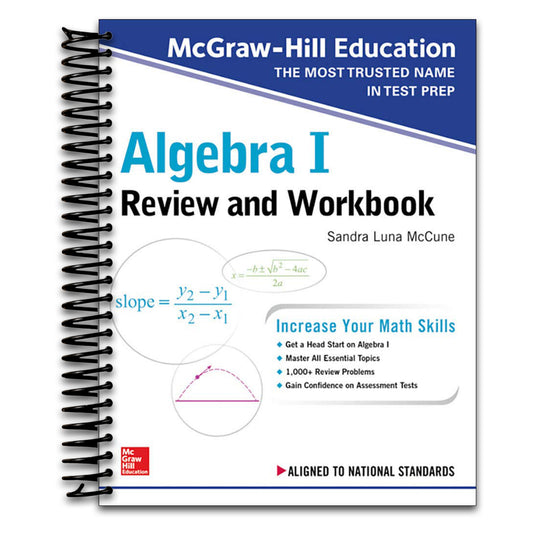 McGraw-Hill Education Algebra I Review and Workbook   (Spiral bound)