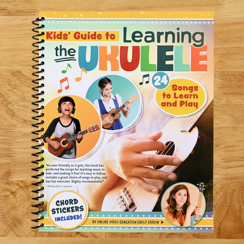 Kids' Guide to Learning the Ukulele: 24 Songs to Learn and Play (Happy Fox Books) Introduction to the Uke for Children, with Basic Instructions, Tuning, Chords, Games, Activities, Fun Facts, and More (Spiral bound) Happy Coil spiral bound book