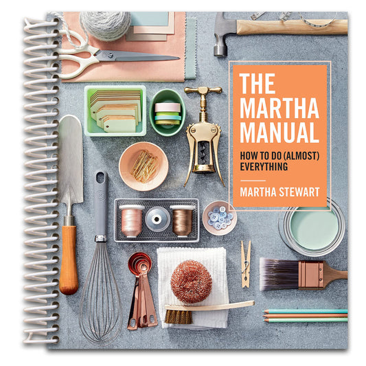 The Martha Manual: How to Do (Almost) Everything ― Lifestyle Expert Martha Stewart's Practical Cleaning, Organizing, and DIY Handbook (Spiral bound) Happy Coil spiral bound book