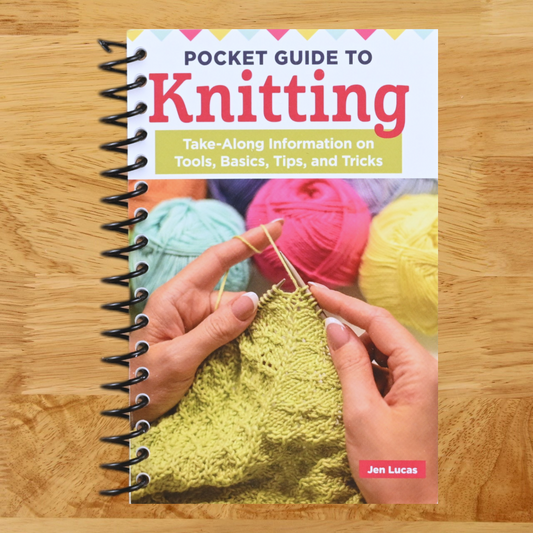 Pocket Guide to Knitting: Take-Along Information on Tools, Basics, Tips, and Tricks (Landauer) Pocket-Size Step-by-Step Illustrated How-To for Cast-On, Bind-Off, Stitches, and More, for Knitters   (Spiral bound)