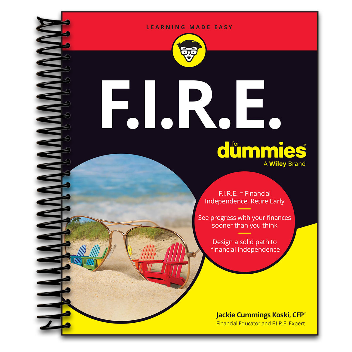 F.I.R.E. For Dummies (For Dummies (Business & Personal Finance)) (Spiral bound) Happy Coil spiral bound book
