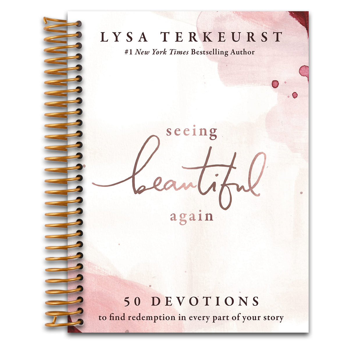 Seeing Beautiful Again: 50 Devotions to Find Redemption in Every Part of Your Story – A Daily Devotional for Hope and Healing – The Perfect Christian Gifts for Women   (Spiral bound)