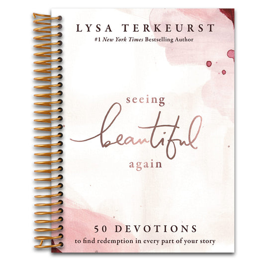 Seeing Beautiful Again: 50 Devotions to Find Redemption in Every Part of Your Story – A Daily Devotional for Hope and Healing – The Perfect Christian Gifts for Women   (Spiral bound)