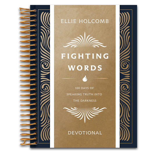 Fighting Words Devotional: 100 Days of Speaking Truth into the Darkness   (Spiral bound)