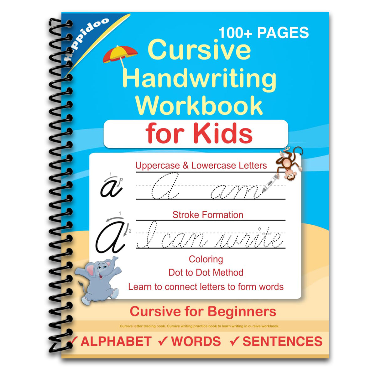 Cursive Handwriting Workbook For Kids: Cursive for beginners workbook. Cursive letter tracing book. Cursive writing practice book to learn writing in cursive