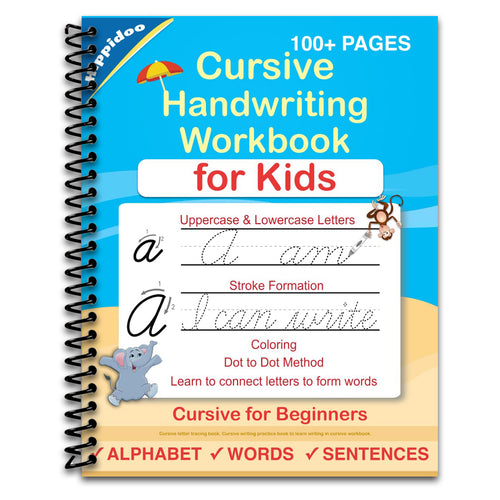 Cursive Handwriting Workbook For Kids: Cursive for beginners workbook. Cursive letter tracing book. Cursive writing practice book to learn writing in cursive